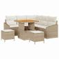 Preview: Gartensofa-set 8 stk. Beige Poly-Rattan