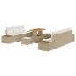 Preview: Gartensofa-set mit Kissen 10 pcs Beige Poly-Rattan