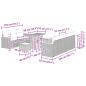Preview: Gartensofa-set 10 pcs Beige Poly-Rattan