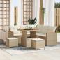 Preview: ARDEBO.de - Gartensofa-set 8 stk. Beige Poly-Rattan