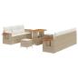Preview: Gartensofa-set 10 stk. Beige Poly-Rattan
