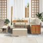 Preview: Gartensofa-set 8 stk. 8-Sitzanzahl Beige und Creme
