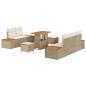 Preview: Gartensofa-set 8 Stk. 7-Sitzanzahl Beige und Creme