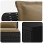 Preview: 3-Sitzer Garten Sofa mit Kissen Rattan-Look PP Anthrazit