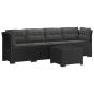 Preview: 4-Sitzer Gartensofa mit Kissen Rattan Look PP Anthrazit