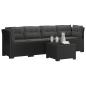 Preview: 4-Sitzer Gartensofa mit Kissen Rattan Look PP Anthrazit