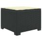 Preview: 4-Sitzer Garten Sofa mit Kissen Rattan Look PP Anthrazit