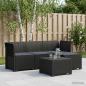 Preview: ARDEBO.de - 4-Sitzer Garten Sofa mit Kissen Rattan Look PP Anthrazit
