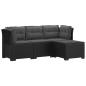 Preview: 4-Sitzer Garten Sofa mit Kissen Rattan Look PP Anthrazit