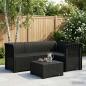 Preview: ARDEBO.de - 4-Sitzer Gartensofa Rattan-Look PP Anthrazit