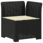 Preview: 4-Sitzer Gartensofa mit Kissen Rattan-Look PP Anthrazit
