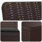 Preview: 4-Sitzer Gartensofa mit Kissen Rattan-Look PP Braun
