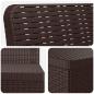 Preview: 5-Sitzer Gartensofa Rattan-Look PP Braun
