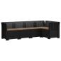 Preview: 5-Sitzer Gartensofa mit Kissen Rattan-Look PP Anthrazit