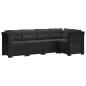 Preview: ARDEBO.de - 5-Sitzer Gartensofa mit Kissen Rattan-Look PP Anthrazit