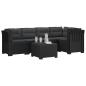 Preview: 5-Sitzer Gartensofa mit Kissen Rattan-Look PP Anthrazit