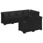 Preview: 7-Sitzer Gartensofa Rattan-Look PP Anthrazit