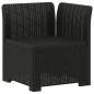 Preview: 7-Sitzer Gartensofa Rattan-Look PP Anthrazit