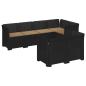 Preview: 7-Sitzer Gartensofa mit Kissen Rattan-Look PP Anthrazit