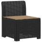 Preview: 7-Sitzer Gartensofa mit Kissen Rattan-Look PP Anthrazit