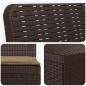Preview: 7-Sitzer Gartensofa mit Kissen Rattan-Look PP Braun