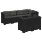 Preview: 7-Sitzer Gartensofa mit Kissen Rattan-Look PP Anthrazit