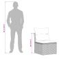 Preview: Sofa Set 6 stk. 4-Sitzanzahl Schwarz und Blau