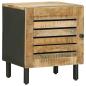Preview: Nachttisch Natur 40 x 33 x 46 cm Massivholz Mango