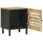 Preview: Nachttisch Natur 40 x 33 x 46 cm Massivholz Mango