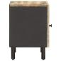 Preview: Nachttisch Natur 40 x 33 x 46 cm Massivholz Mango