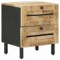 Preview: Nachttisch Natur 40 x 33 x 46 cm Massivholz Mango