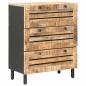 Preview: Stauraumschränke 60 x 33 x 75 cm Massivholz Mango Natur