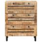 Preview: Stauraumschränke 60 x 33 x 75 cm Massivholz Mango Natur