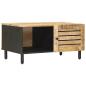 Preview: Couchtisch Natur 80 x 50 x 40 cm Massivholz Mango