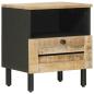 Preview: Nachttisch Natur 40 x 33 x 46 cm Massivholz Mango