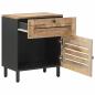 Preview: Nachttisch Natur 50 x 33 x 60 cm Massivholz Mango