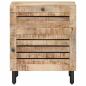 Preview: Nachttisch Natur 50 x 33 x 60 cm Massivholz Mango