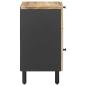 Preview: Nachttisch Natur 50 x 33 x 60 cm Massivholz Mango