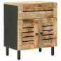 Preview: Nachttisch Natur 50 x 33 x 60 cm Massivholz Mango