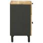 Preview: Nachttisch Natur 50 x 33 x 60 cm Massivholz Mango
