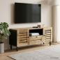 Preview: ARDEBO.de - Stauraumschränke Natur 105 x 33 x 46 cm Massivholz Mango