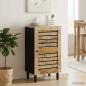Preview: ARDEBO.de - Aufbewahrungsschrank Natur 40 x 33 x 75 cm Massivholz Mango