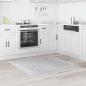Preview: Anti-Rutsch Shaggy Teppich Grau 120 x 120 cm PP