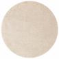 Preview: Anti-Rutsch Shaggy Teppich Creme 90 x 90 cm PP