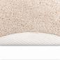 Preview: Anti-Rutsch Shaggy Teppich Creme 90 x 90 cm PP