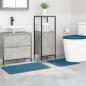 Preview: Anti-Rutsch Badematten-Set 3 stk. Blau 50 x 80 cm PP