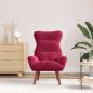 Preview: Sessel Weinrot 69 x 74 x 93 cm Samt