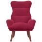 Preview: Sessel Weinrot 69 x 74 x 93 cm Samt