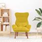 Preview: Sessel Gelb 69 x 74 x 93 cm Samt