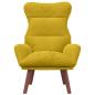 Preview: Sessel Gelb 69 x 74 x 93 cm Samt